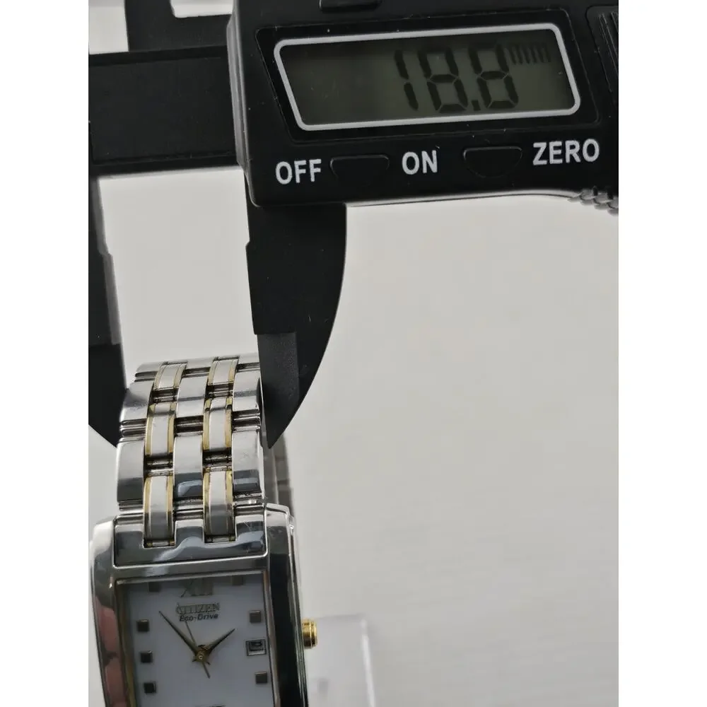 Mens Citizen Eco Drive Solar Watch E010-S004004 Date Very Nice Watch Runs - Picture 12 of 13
